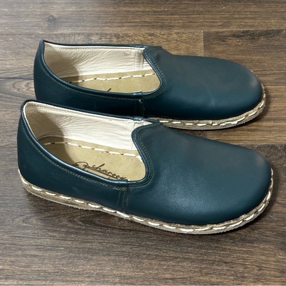 Genuine Leather Comfort handcrafted,Jade green size 6 - Picture 7 of 8